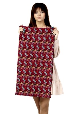 Фото товара Шарф (снуд) оля принт, бежево-красный 10.2