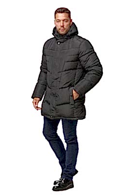 Фото товара Пуховик мужской на синтепоне 8170, черный