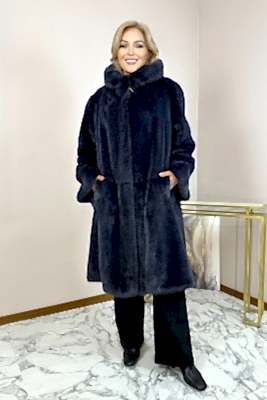 Фото товара Пальто норка 019/7015/1К, голубика
