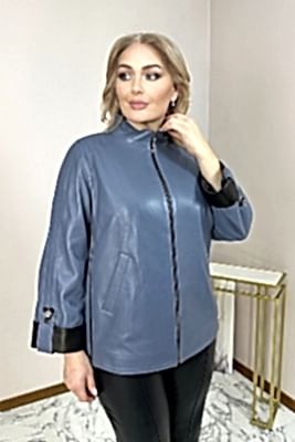 Фото товара Куртка кожа жен. 1020.3441 ZIG, синий