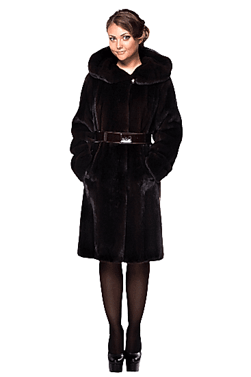 Фото товара Полупальто норка 417к, черный