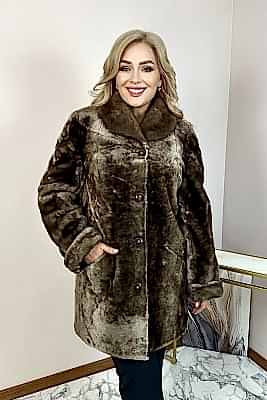 Фото товара П/пальто мутон Н36/3, темно-бежевый