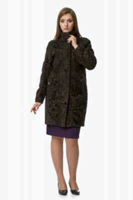 Фото товара Полупальто каракуль 013/209, коричневый