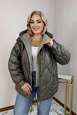 Фото товара Куртка М-6282 жен, темно-бежевый