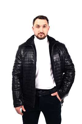 Фото товара Куртка кожзам 819 (D 707), черный