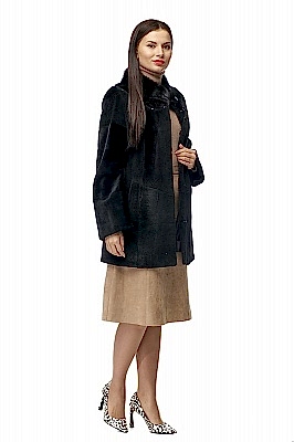 Фото товара Полупальто нутрия В70, черный