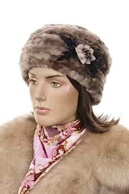 Фото товара Берет мутон В-1-1, светло-коричневый