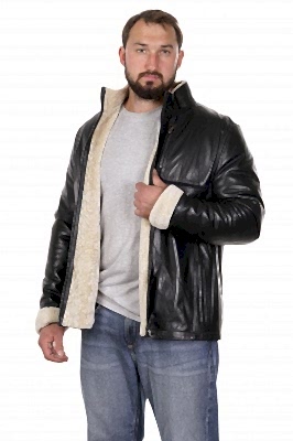 Фото товара Куртка кожа 1013.1121, сине-белый