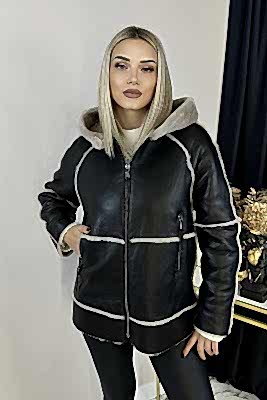 Фото товара Дубленка 1013.MSK-319 silk, черный Фото товара Дубленка 1013.MSK-319 silk, черный