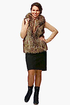 Фото товара Жилет енот 222.20, коричневый