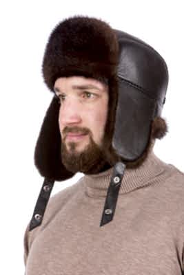 Фото товара Головной убор UMKMN0001 норка, темно-коричневый Фото товара Головной убор UMKMN0001 норка, темно-коричневый