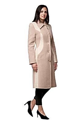 Фото товара Пальто 496, бежево-коричневый