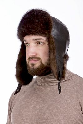 Фото товара Головной убор UMKMN0038 норка, орех Фото товара Головной убор UMKMN0038 норка, орех