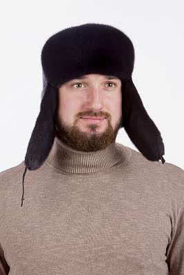 Фото товара Головной убор UMKMN0036 норка, темно-синий Фото товара Головной убор UMKMN0036 норка, темно-синий