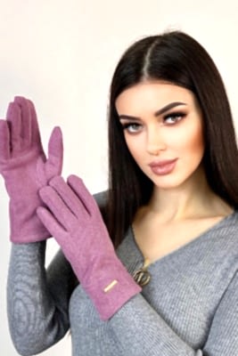 Фото товара Перчатки жен. текстиль M1, розовый
