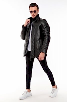 Фото товара Полупальто кожа 1022.9049 ZIG, черный