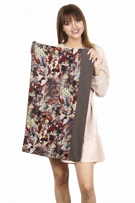 Фото товара Шарф (снуд) оля комби принт, коричневый