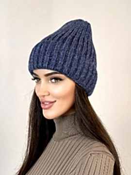 Фото товара Шапка трикотаж 03, синий