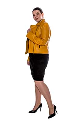 Фото товара Куртка кожа 1012.B2, желтый