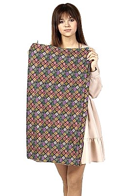 Фото товара Шарф (снуд) оля принт, бежево-зеленый 10.1