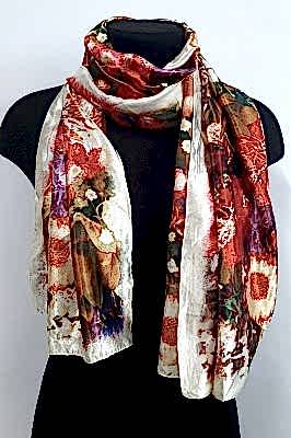 Фото товара Палантин текстиль sil-21-1, бежево-коричневый